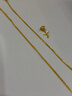 周大福 十字鏈素鏈黃金項鏈(工費180)40cm 約3.1g EOF1137 曬單實(shí)拍圖