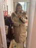 楊紫同款零下40度500g極寒鵝絨羽絨服情侶超厚哈爾濱旅游防寒外套 燕麥白  貉子真毛領(lǐng) 男女同款單件極寒保暖 L 充絨量436克-建議115~135斤 曬單實(shí)拍圖