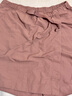 無印良品（MUJI）女式OBP再生尼龍裙褲褲子女款 短褲 休閑褲女裝25年夏季BE15CC5S 煙熏粉色 XL （165/74A） 曬單實(shí)拍圖
