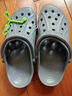 卡駱馳（crocs）貝雅卡駱班運動(dòng)Clog男女沙灘鞋CR208268-01W 灰色 39（39-40） 曬單實(shí)拍圖