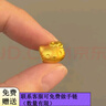 詠者足金999黃金手鏈配件女hello kitty編織KT貓戒指送女友禮物紅繩 足金kt貓約0.11g 曬單實拍圖