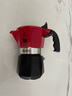 比樂蒂（Bialetti）【七夕禮物】摩卡壺 意大利手沖咖啡壺紅色雙閥意式手動咖啡機 紅色雙閥2杯份 100ml 紅色雙閥款 曬單實拍圖