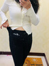 笙格兒 保暖褲秋褲女德絨雙面加絨秋冬線褲可外穿無(wú)痕高腰顯瘦打底褲女 黑色 L(105-130斤） 曬單實(shí)拍圖