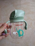 安兒欣兒童水杯學(xué)飲杯吸管杯幼兒園水杯水壺寶寶喝水杯子防嗆ppsu 萌寵恐龍 240ml （9M+一字閥吸嘴） 曬單實(shí)拍圖