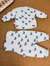 嬰兒分體加厚夾棉外出衣服加絨棉服寶寶幼兒秋冬季洋氣背帶褲套裝 【加絨保暖】蘋(píng)果布丁 66 ：3-6個(gè)月 推薦體重：11-15斤 曬單實(shí)拍圖
