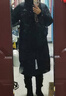 波司登（BOSIDENG）冬季羽絨服男女情侶同款超長(cháng)時(shí)尚加厚連帽圓領(lǐng)面包服外套 黑色8056 【無(wú)袖標】-卡碼拍小 L 170/92A 體重約120-130斤 曬單實(shí)拍圖