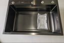 卡莎蒂5.0加厚水槽大單槽廚房水槽304不銹鋼洗菜盆一體盆壓紋集渣盆四孔 5.0加厚【75*46cm】4孔集渣款 曬單實(shí)拍圖