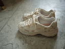 斯凱奇（Skechers）花海熊丨2025老爹鞋女子增高情侶運動(dòng)透氣跑步復古休閑鞋 玫瑰粉/OFPK 37.5 曬單實(shí)拍圖