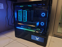 瓦爾基里（VALKYRIE）VK03-M BLACK 黑色 M-ATX 游戲電腦臺式機(jī)箱 支持360水冷 6.2吋觸摸屏 曲面玻璃270°海景房 曬單實拍圖