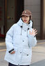 Teenie Weenie小熊女裝連帽羽絨服2025冬季新款休閑舒適戶(hù)外感外套 藍色 M 曬單實(shí)拍圖