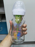 布朗博士玻璃奶瓶 3-6月新生嬰兒防脹氣防嗆 寬口徑奶瓶270ml 雙兔 曬單實(shí)拍圖