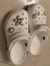 卡駱馳（crocs）經(jīng)典云朵Clog女沙灘洞洞鞋涼拖鞋206750 206750-100  36  曬單實(shí)拍圖