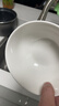 潔雅杰陶瓷碗家用米飯碗釉下彩5.5英寸飯碗小碗面碗餐具套裝6只裝純白 曬單實拍圖