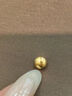領豐金黃金豆豆AU9999足金實心真金豆子收藏節(jié)日禮物送女友七夕節(jié)小金豆 金豆1g 曬單實拍圖