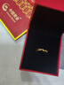 中國黃金（CHINA GOLD）足金素圈戒指女款扭結黃金固口指環(huán)七夕情人節生日禮物送女友老婆 扭結戒指 圈號14 0.9g 曬單實(shí)拍圖