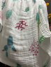 潔麗雅（Grace） 6層純棉嬰兒紗布浴巾A類新生寶寶兒童洗澡毛巾 110*110cm仙人掌 曬單實拍圖