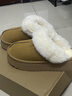 拉夏貝爾（La Chapelle）女鞋冬季新款加絨保暖防寒棉拖百搭休閑毛毛棉鞋女-1011 駝色 36 曬單實(shí)拍圖