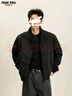 Foss Phil工裝飛行夾克男士秋冬季美式立領(lǐng)戶(hù)外棒球服外套上衣26188黑色L 曬單實(shí)拍圖