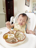 英氏（YEEHOO）寶寶自主進(jìn)食輔食勺子一歲學(xué)吃飯訓練習兒童PPSU餐具彎頭叉勺 曬單實(shí)拍圖