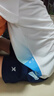 特步（XTEP）兒童童裝男童拼色百搭圓領(lǐng)短袖針織衫 暴風(fēng)藍 165 曬單實(shí)拍圖