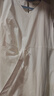 對(duì)白×馮瑋藝術(shù)家聯(lián)名氣質(zhì)V領(lǐng)無袖連衣裙女2025夏季新款顯瘦長裙 氧氣白 S 曬單實(shí)拍圖