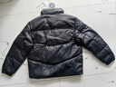 森馬（Semir）梅花系列羽絨服男PU仿皮衣冬情侶外套厚款 黑色(灰鴨絨)90001 XL 曬單實(shí)拍圖