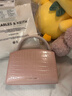 CHARLES&KEITH鱷魚(yú)紋凱莉包手提包斜挎婚包包女包生日禮物CK2-50270880-1 曬單實(shí)拍圖