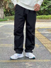 森馬（Semir）休閑褲男工裝褲寬松直筒褲子秋季戶外長(zhǎng)褲純棉松緊腰101524127112 曬單實(shí)拍圖