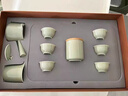 日本丨大師整套功夫茶具套裝家用喝茶陶瓷茶杯茶盤(pán)泡茶茶壺送禮 浣溪側把壺套裝 10件 曬單實(shí)拍圖