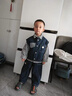 G.DUCKKIDS小黃鴨童裝男童牛仔馬甲襯衫三件套2025新款秋裝兒童寶寶春季套裝 深藍(lán)色【三件套】 140 (建議125-135cm 7-8周歲） 曬單實(shí)拍圖