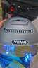 野馬（YEMA）3C認證電動(dòng)車(chē)頭盔男女摩托車(chē)半盔夏季防曬雙鏡片0感天窗四季通用電瓶車(chē)安全帽370S 皮鈦灰配極光短 曬單實(shí)拍圖