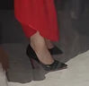 茯見(jiàn)紅底高跟鞋女細跟2025年夏季新款漆皮黑色尖頭職業(yè)軟皮性感單鞋女 黑色紅底39碼 7cm 偏小一碼 曬單實(shí)拍圖