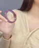 京鑒【品牌官方】紫瑪瑙手鐲女款紫羅蘭冰種玉鐲紫色高冰透玉髓翡翠色 【高冰】紫52mm 曬單實(shí)拍圖