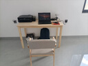 實(shí)木書(shū)桌書(shū)架一體學(xué)生家用學(xué)習寫(xiě)字桌臥室電腦桌書(shū)房書(shū)桌辦公桌子 原木色80*50*75 曬單實(shí)拍圖