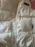 鴨鴨（YAYA）羽絨馬甲女外穿秋冬新款情侶男女同款連帽馬夾背心羽絨服外套 米白色 M /160(建議100-115斤) 曬單實(shí)拍圖