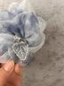 柏詩(shī)琳藍色水墨風(fēng)花朵低丸子頭抓夾女高端2025新款盤(pán)發(fā)夾發(fā)卡氣質(zhì)馬尾夾 水墨丸子頭夾子 曬單實(shí)拍圖