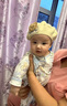 G.duck小黃鴨兒童貝雷帽秋冬季韓版小熊嬰幼兒男童針織毛線(xiàn)畫(huà)家帽潮公主 米色 5個(gè)月-3歲 曬單實(shí)拍圖