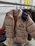 G.DUCKKIDS女童羽絨棉服2025新款冬季童裝女孩短款棉衣外套保暖兒童冬裝棉襖 粉紅色 130 曬單實(shí)拍圖