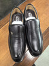 花花公子皮鞋男士真皮商務(wù)透氣休閑內增高男鞋中年軟底套腳爸爸鞋 6688【黑色四季款】 40 皮鞋標準碼 曬單實(shí)拍圖