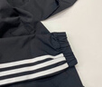 adidas經(jīng)典三條紋運動(dòng)連帽夾克外套男女秋季阿迪達斯三葉草 黑色   XL 曬單實(shí)拍圖