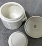 貝瑟斯陶瓷碗燉盅 象耳把手燉湯盅餐具罐帶蓋隔水燉罐1500ml 曬單實(shí)拍圖