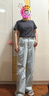 優(yōu)衣庫童裝男女童寬松直筒牛仔長(cháng)褲水洗產(chǎn)品寬腿褲秋冬新款478128 62 粉藍色 160 曬單實(shí)拍圖