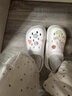 邦帛世洞洞鞋女夏季涼拖鞋踩屎感厚軟底增高沙灘EVA防滑卡通包頭涼鞋女 【白色】水晶動(dòng)物 35-36 曬單實(shí)拍圖