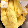 巴拉巴拉童裝嬰兒連體羽絨服輕薄羽絨服寶寶衣服2025冬裝抱衣爬服男童女童 黃色雪人-白鴨絨 100 cm-充絨量53g 曬單實(shí)拍圖