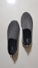 斯凱奇（Skechers）男鞋夏季透氣舒適一腳蹬休閑鞋輕便健步中老年百搭防滑運動鞋 54609-黑色/灰色BKGY 42 曬單實拍圖
