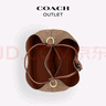 蔻馳（COACH）【七夕禮物】奧萊女士經(jīng)典標(biāo)志ROWAN水桶包單肩斜挎包旅行百搭 IM/棕黃色/棕色 曬單實(shí)拍圖