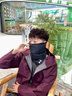 安德瑪圍脖騎行面罩套冬季掛耳防寒風(fēng)保暖帽子滑雪護臉頸圍巾頭套騎車(chē) 曬單實(shí)拍圖