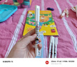 得力（deli）6支三顧喵廬雙頭12mm/0.5mm水性速干勾線筆黑色專業(yè)繪畫手繪素描畫畫女孩兒童禮物 SN210 曬單實(shí)拍圖