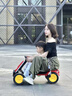 萌天使兒童卡丁車(chē)3-6可折疊四輪電動(dòng)遙控車(chē)6-12歲男孩漂移玩具車(chē)可坐人 【京東明日達】遙控+雙驅動(dòng)+12V4.5A+藍牙音樂(lè )+ 隨機 曬單實(shí)拍圖