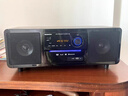 UKYK德國柏林之聲新款桌面臺式一體DVD/CD機組合藍牙音響臥室客廳收音機音箱家庭ktv高音質(zhì)家用k歌音響 PA350升級款+無(wú)線(xiàn)話(huà)筒套裝+K歌盒子 曬單實(shí)拍圖